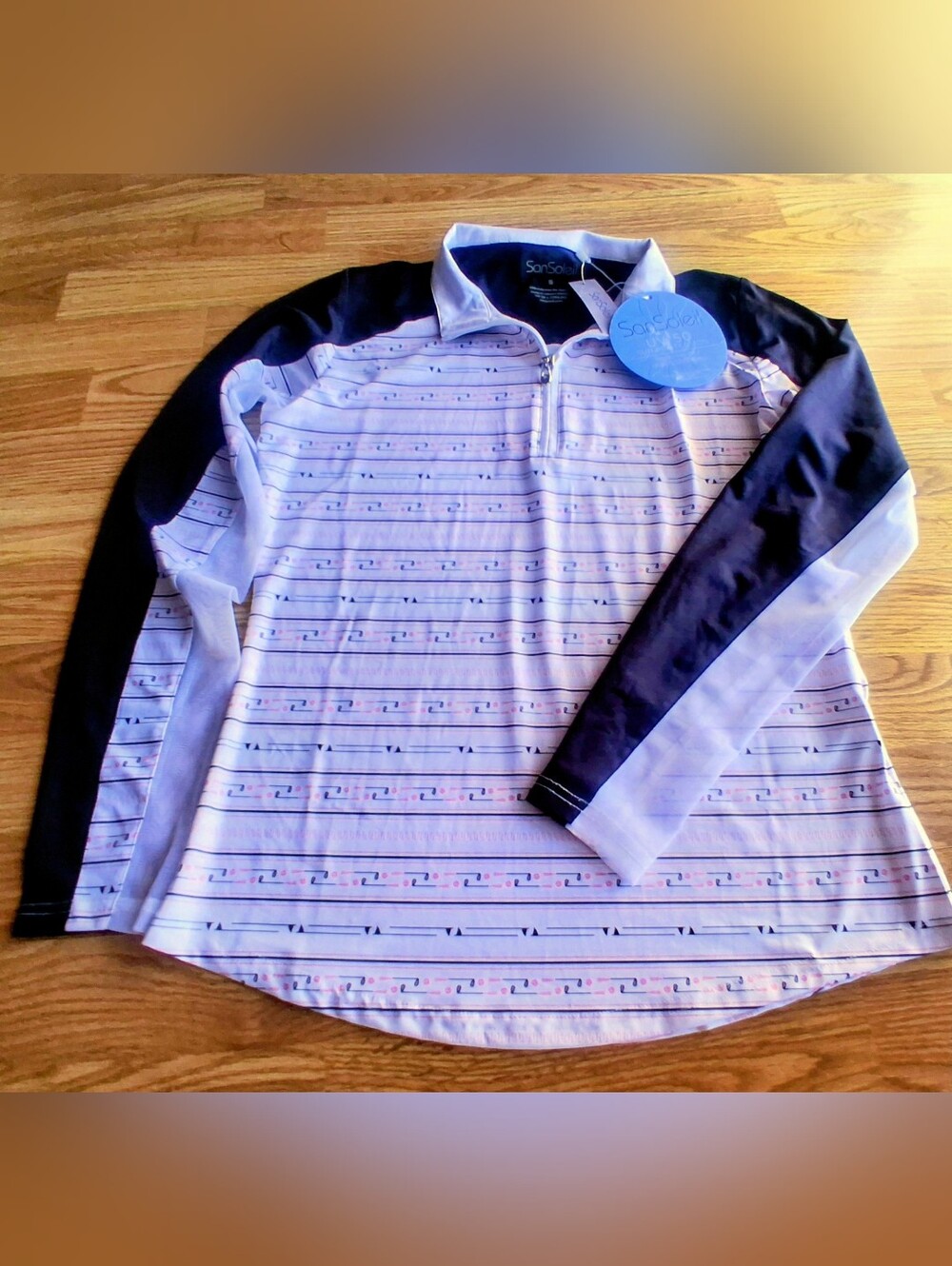 NWT Ladies Golf Shirt, Top By San Soleil. Sz S